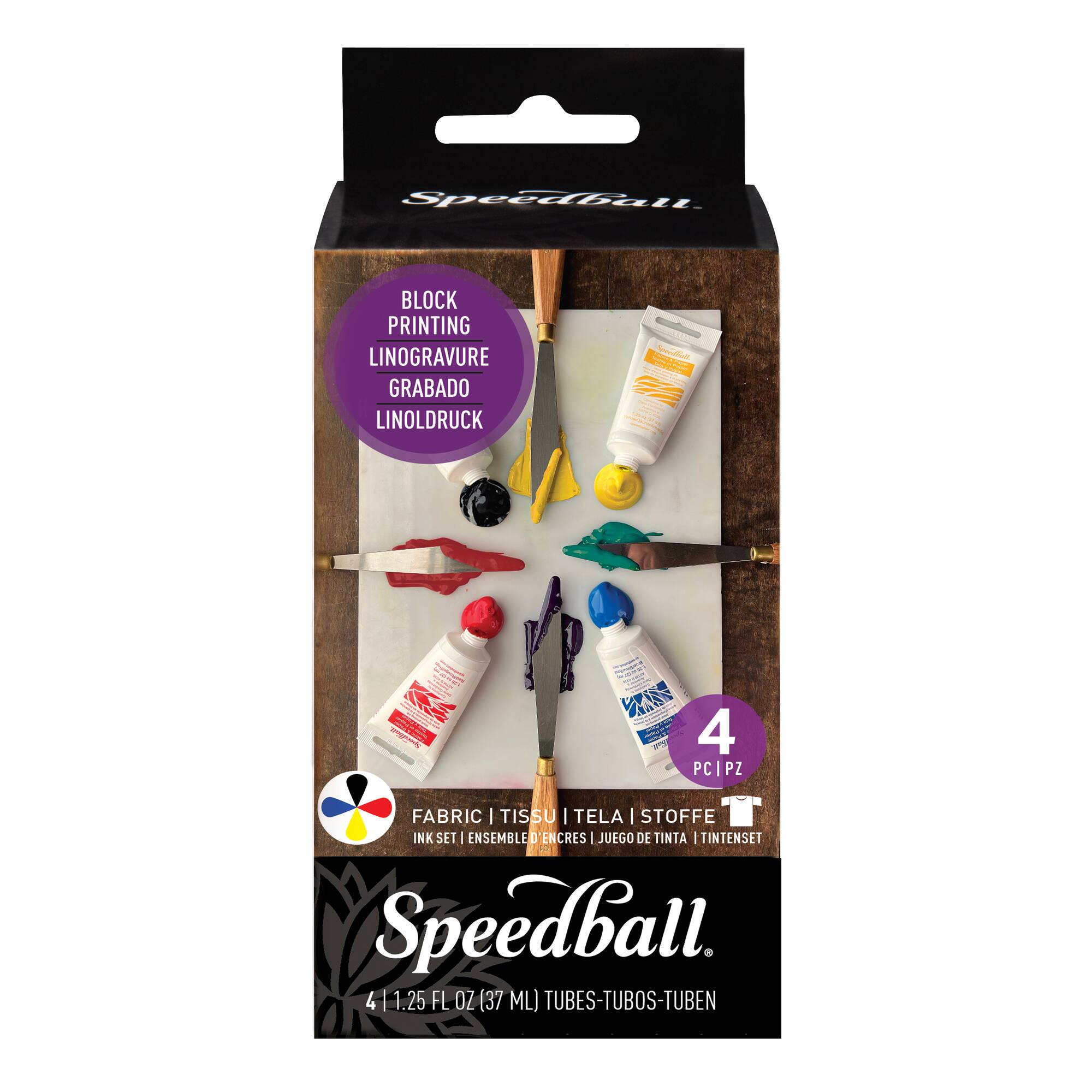 Speedball® Fabric Block Printing Ink Set